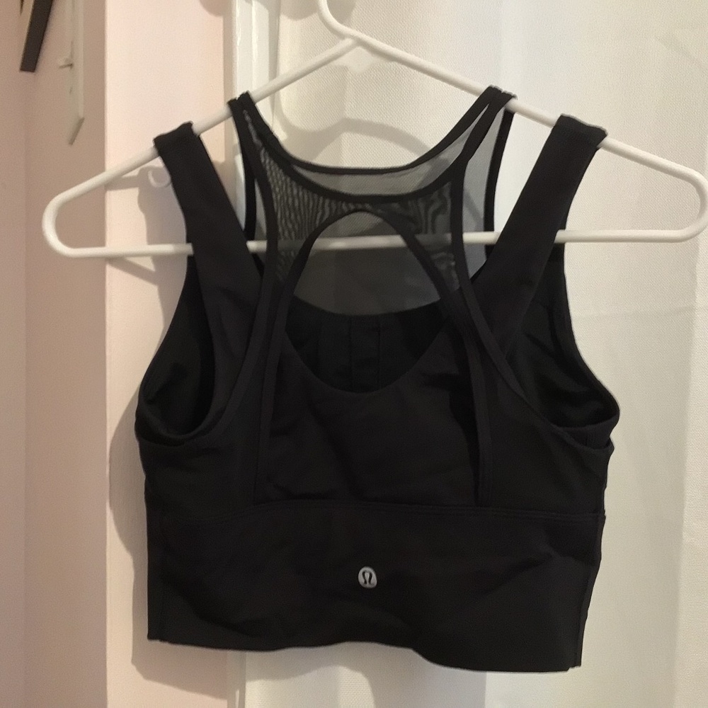 Lululemon black sports bra size 4